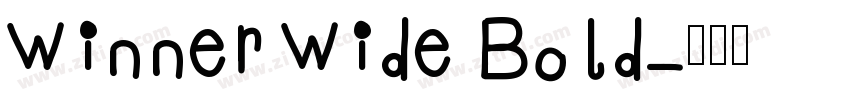 Winner Wide Bold字体转换